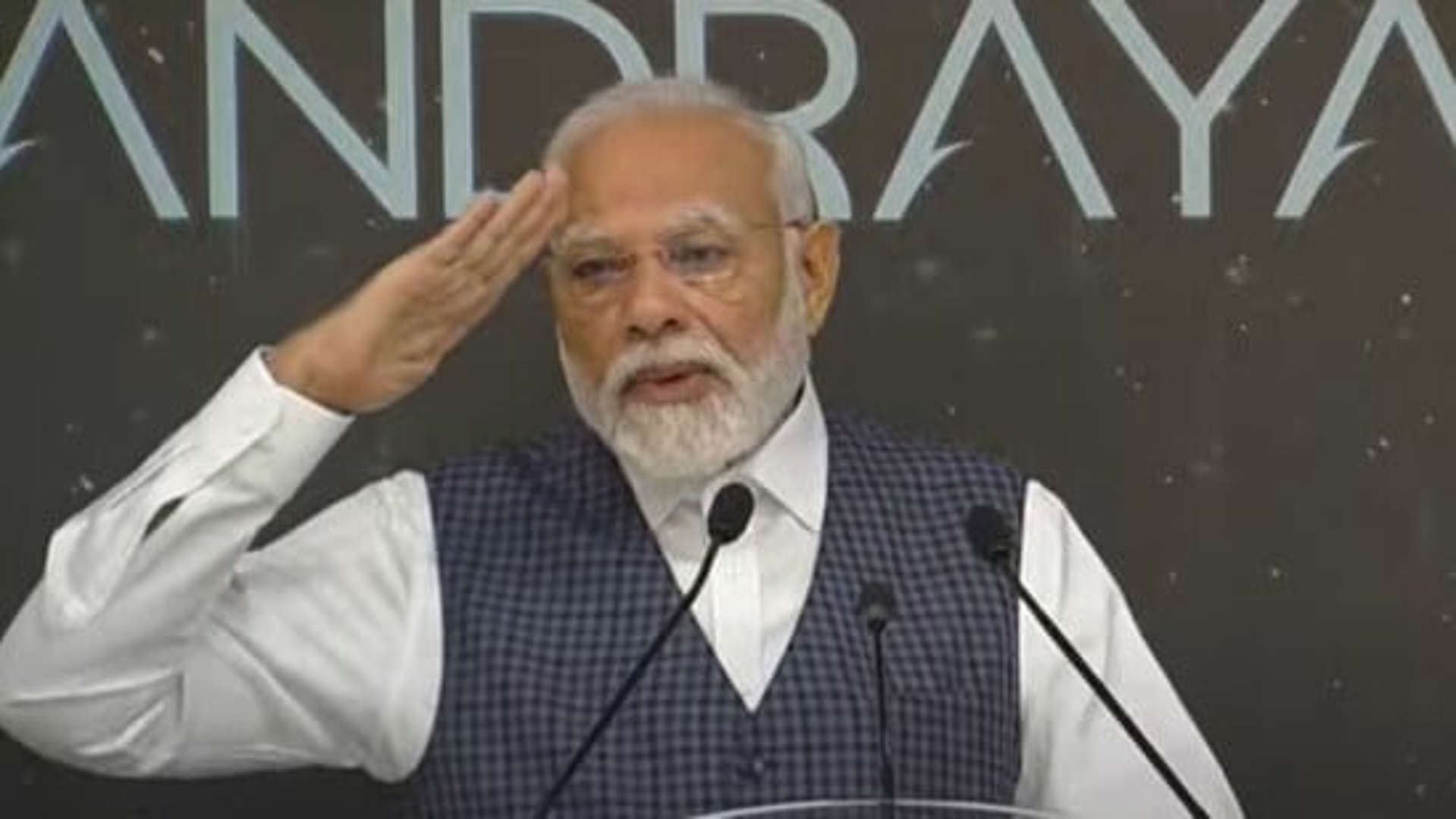 PM Modi Gets Emotional, Salutes ISRO Scientists for Historic Chandrayaan-3 Success