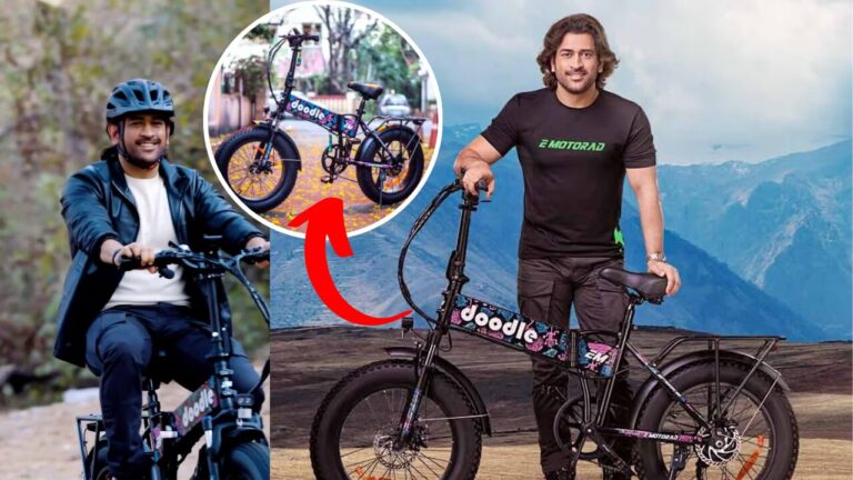 MS Dhoni introduces the Doodle V3, India's Foldable E-Bike Revolutionizing Urban Commutes